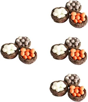 Accessories Miniature Nest Eggs Bird Nest bubble dating Decor Doll House Props BESPORTBLE 12 Sets Mini Garden 