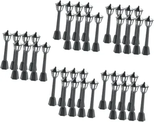 Accessories Unique DIY Decorative Lighting for Living Room and Office Zerodeko 40pcs Miniature Street Lamps for Tiny House Decor Stable Micro ravine fanners Landscape Models Adorable Dollhouse 