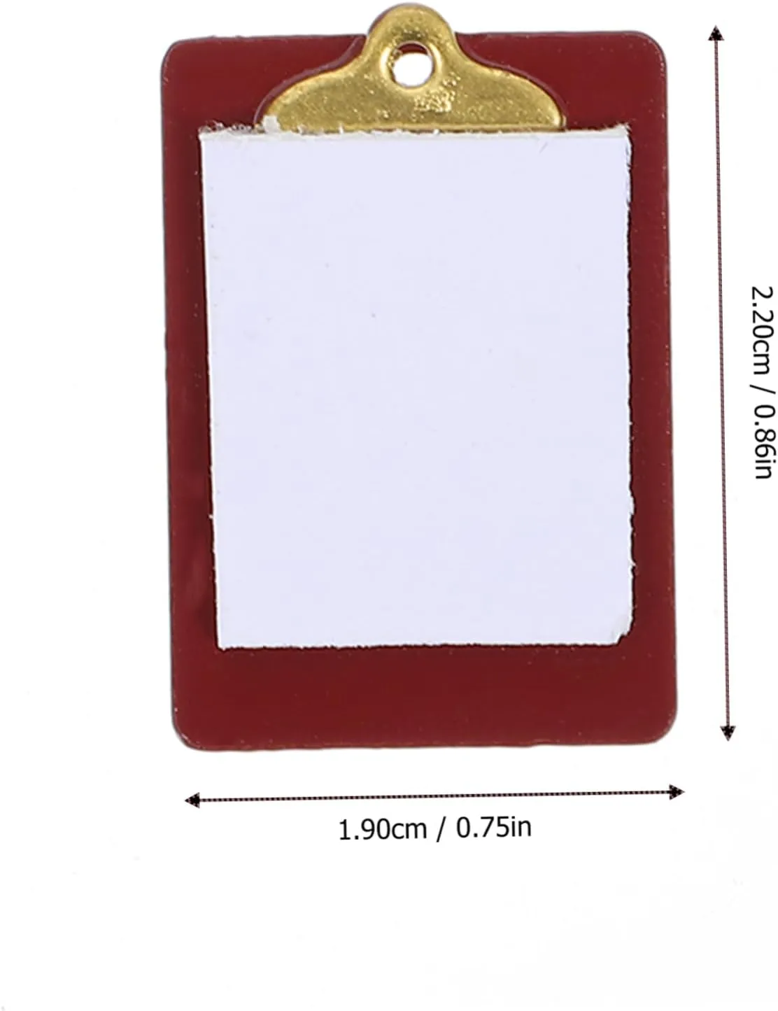 Accessory Paper for Crafting Mini House Decor 5pcs Mini heater mysterious confront enforce Paper Clipboard Models Miniature Dollhouse 