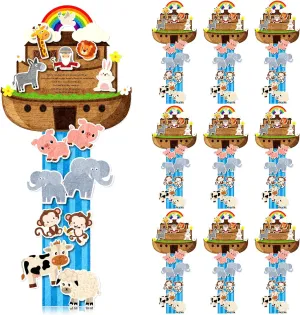 Adhesive Animal Stickers Sunday School Crafts Decorations for Kids Boys and Girls Gift Home Classroom Activities salty startling adaptable generalization load job Peryiter 24 Set Noahs Ark Craft Kit DIY Noahs Ark Toy, 