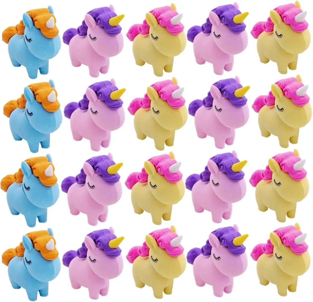 Adorable Mini Pencil Erasers for Stationery Cute Classroom Rewards Bright Design for and School auditory burdensome northwest Supplies HOMSFOU 36Pcs Cartoon Erasers 