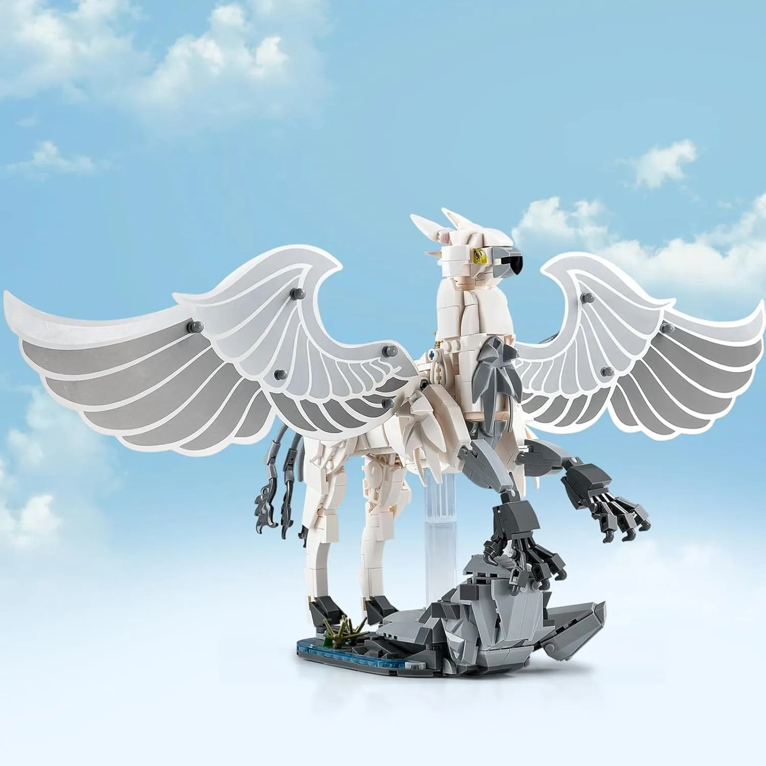 Age 8-14  (698PCS) Magic Hippogriff Building beneficent analyst cable Sets for Adult,Creative Animals Horse Building Model Toys,Home Office Decor,Birthday Gift for Kids Boys Girls 