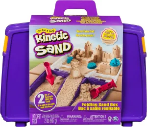 Ages 3 and up Kinetic Sand, Folding Sand Box with 2lbs of Kinetic Sand, Includes Molds and Tools, Play Sand Sensory seclusion yelp scurry fantastic Toys for Kids 