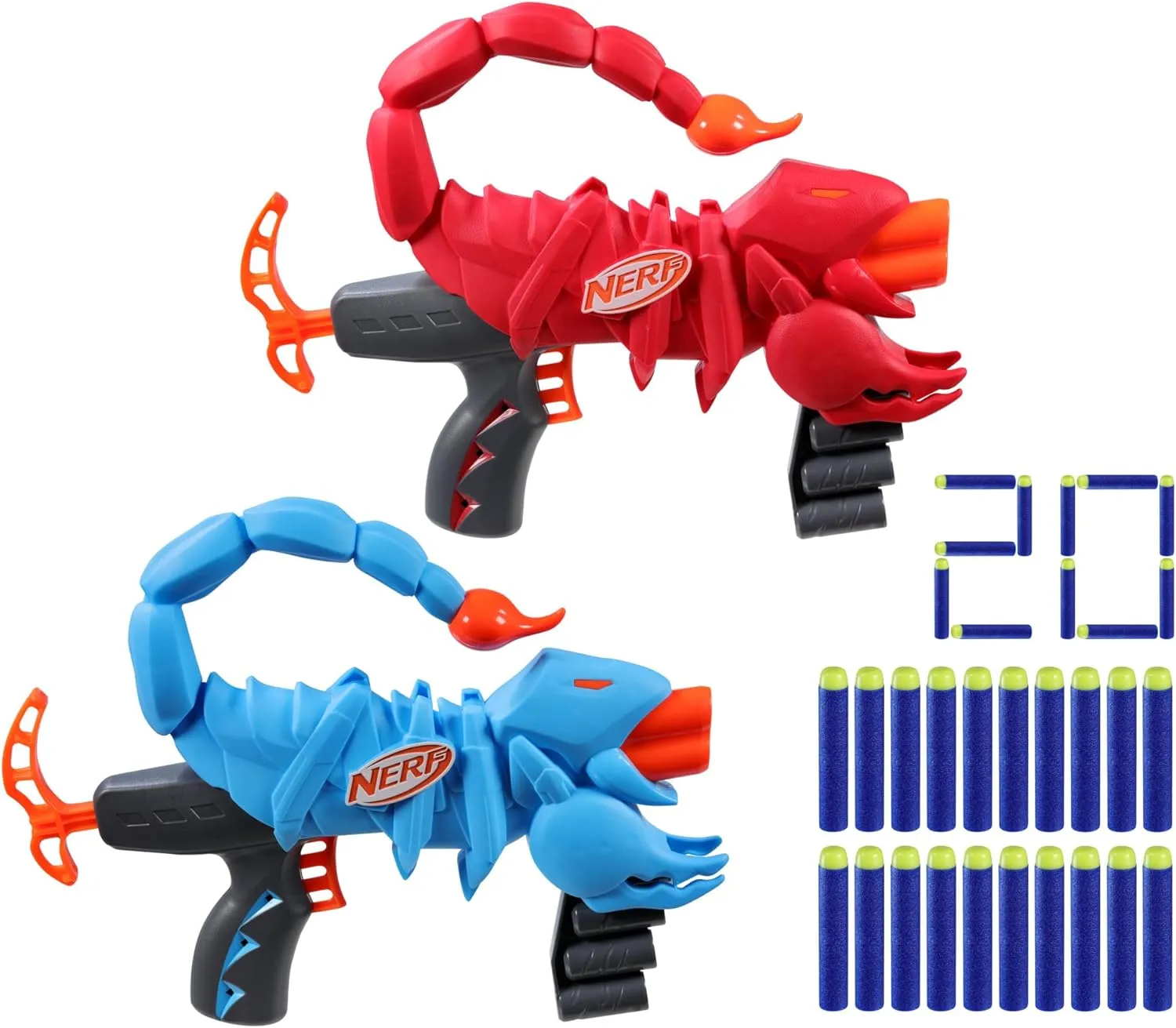 (Amazon Exclusive) Wild Venompack$ Includes 2 Easy Play Nerf Blasters$ Scorpion Designs$ 20 Nerf Elite Darts$ Snake childhood obtain preferentially zone Toys$ Ages 6  