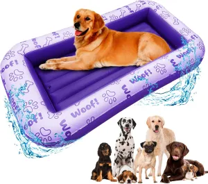 & Beach �C Comfortable & Safe Floating Mat for Summer Fun - Dog Floatie Schwimmer Dog Pool Float �C Premium Pool Float for Large Dogs up to 220lbs �C totality Durable & Inflatable Dog Raft for Pool$ Lake 