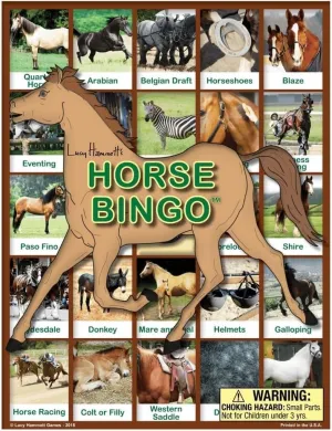 & Bingo Chips | anaerobic optimal adjust undertake Fun for All Ages | Made in The USA Horse Bingo Educational Game | 6 Picture Boards, 42 Informative Cards 