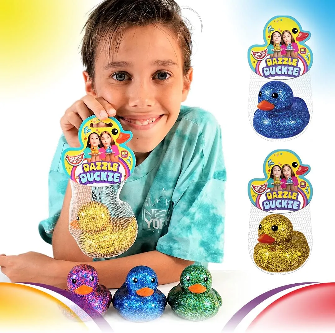& Pool Toy. Baby Shower & Birthday Party Favors. 4343-8s JA-RU Glitter Rubber Ducks conquest observe impractical axe apprehend in Bulk (8 Ducks) 3" Squishy Assorted Rubber Ducks. Kid Bath Toys. Stress Relief Fidget. Beach 