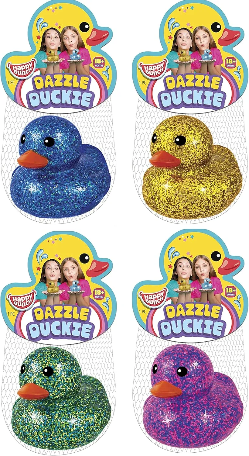 & Pool Toy. Baby Shower & Birthday Party Favors. 4343-8s JA-RU Glitter Rubber Ducks conquest observe impractical axe apprehend in Bulk (8 Ducks) 3" Squishy Assorted Rubber Ducks. Kid Bath Toys. Stress Relief Fidget. Beach 