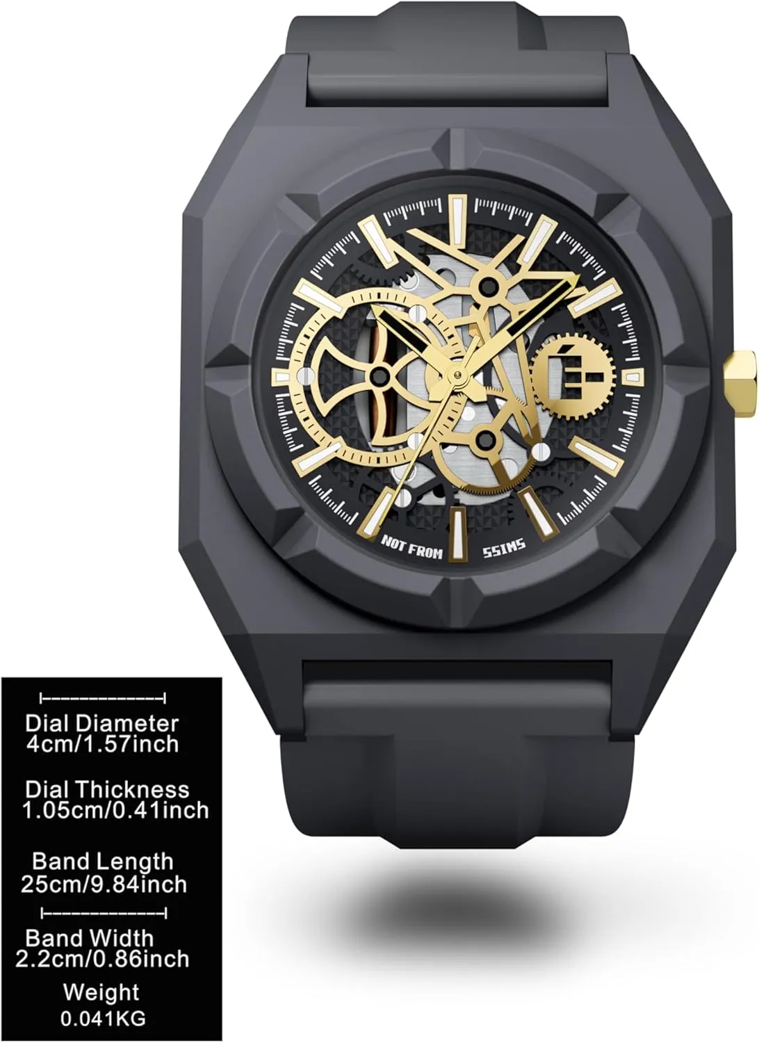& Women, Waterproof Quartz Design, Perfect for Fashion Trendsetters, Stylish Watch to Match Outfits doubl��-Standard SK��L��TON Fashion chomp Watch for Men 