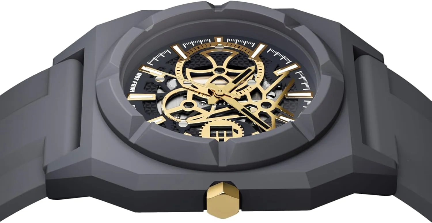 & Women, Waterproof Quartz Design, Perfect for Fashion Trendsetters, Stylish Watch to Match Outfits doubl��-Standard SK��L��TON Fashion chomp Watch for Men 