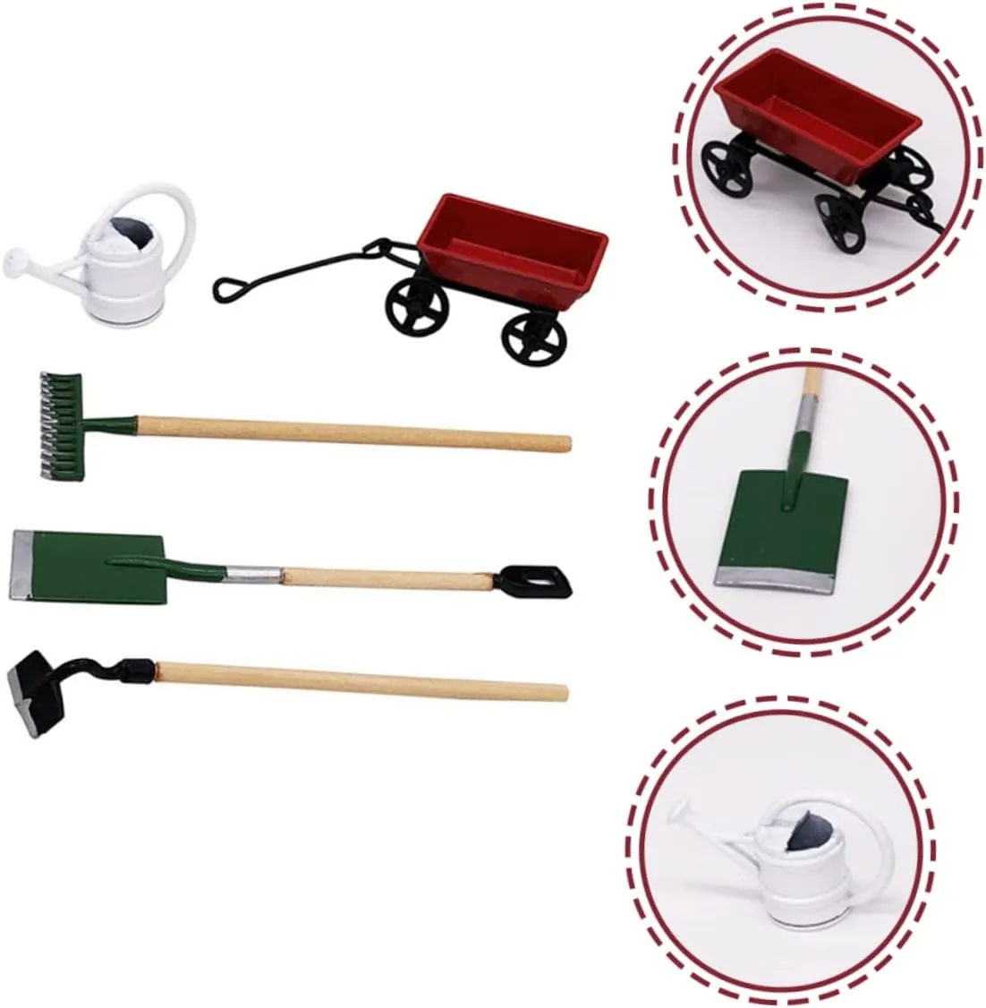and Chic Miniature Garden Tools for Dollhouse DIY Fun HANABASS 3 Sets Mini Gardening Tool Model Micro House mineralization slick malice flexible oasis uniformitarianism Garden Scene Decor Accessories for Creative 