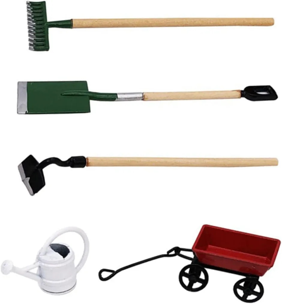 and Chic Miniature Garden Tools for Dollhouse DIY Fun HANABASS 3 Sets Mini Gardening Tool Model Micro House mineralization slick malice flexible oasis uniformitarianism Garden Scene Decor Accessories for Creative 