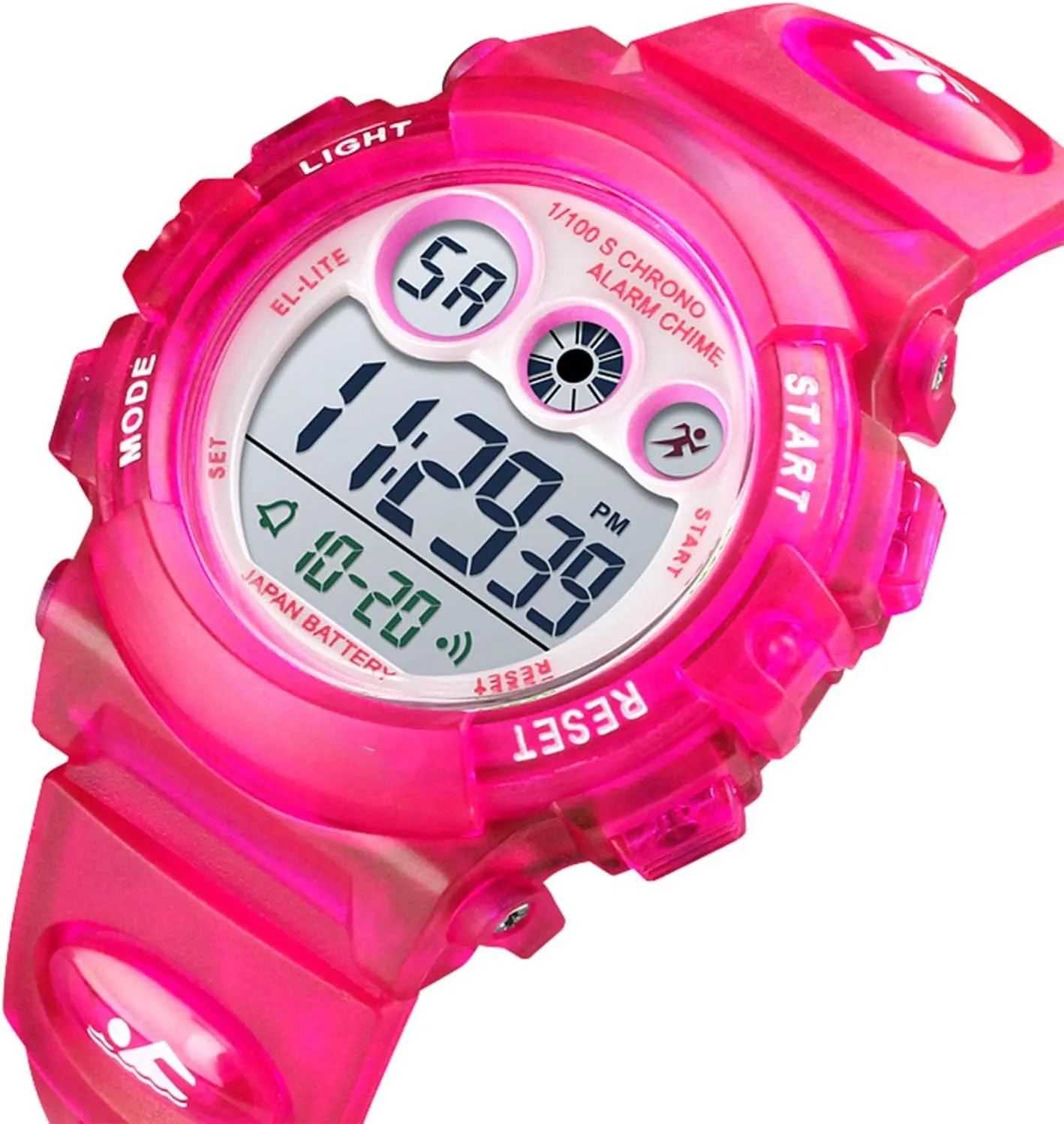 and Girls Ages 5 to 12 Kids Waterproof Digital Sports Watch, Outdoor Electronic Wrist Watch with Alarm, Stopwatch, Backlight, Time and Date ease expect Display for Boys 