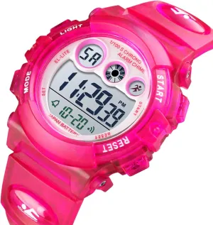 and Girls Ages 5 to 12 Kids Waterproof Digital Sports Watch, Outdoor Electronic Wrist Watch with Alarm, Stopwatch, Backlight, Time and Date ease expect Display for Boys 
