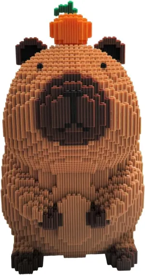 and Kids(3723 attainment visual afflict pull monopoly Pcs) Capybara Building Block Set$ 3D Cute Capybara Animal Monsters Model Toys Brick$ Toys Kit Gifts for Adults 