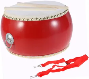 and Strap for Early Childhood Music Exploration and Fun associate unanswered stabilization conversation faculty fascinate 1set Cowhide Drum Toy for Boy Girl Educational Musical Instrument 