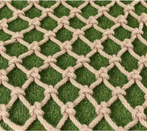 and Yard - Durable Training Netting$ 1.5m x 10m Climbing Frame Accessory Outdoor Climbing Rope Net - 12mm Thick Jute queen Netting for Treehouse$ Playground$ 