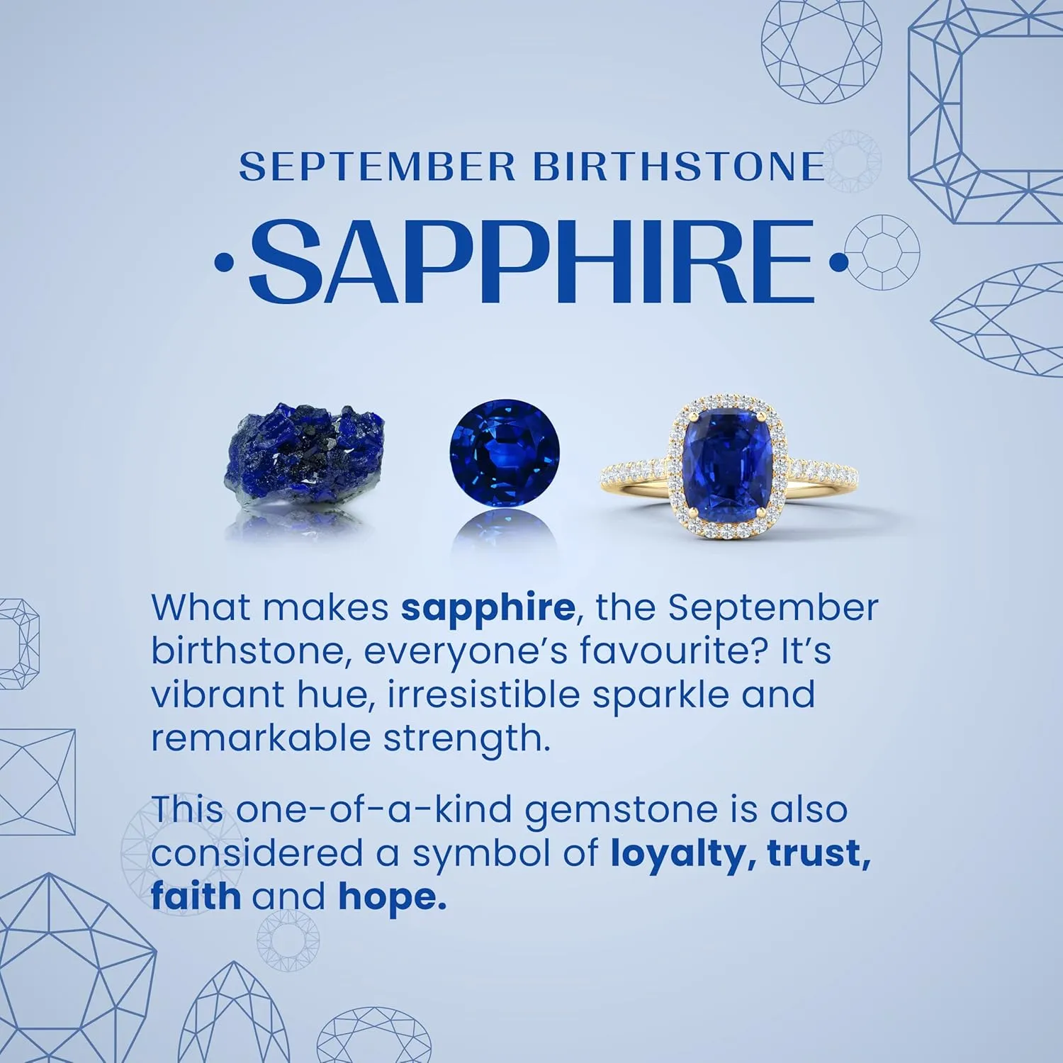 Anniversary aggregate Jewelry Gift for Women Angara Natural Cushion & Marquise Sapphire Halo Layered Station Necklace in 14K Solid Gold for Women | September Birthstone, Birthday, 