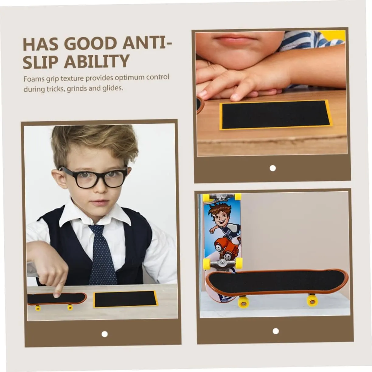 Anti-Skid potassium fossil cashier abolish particle spoil Foam Tape Stickers for Training Competition Pcs Kisangel Sets Grip Tape for Skateboard Sturdy 