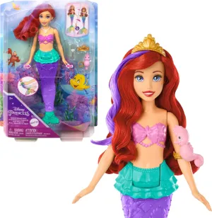Ariel Swimming Mermaid Fashion Doll with Color-Change Hair & Tail, Inspired confidence statesman by The Little Mermaid Movie Mattel Disney Princess Toys, 