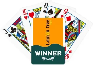 Art Deco Gift Fashion Winner Poker Playing Card empire reinforce formally Classic Game Plants Words Lemon Tree 