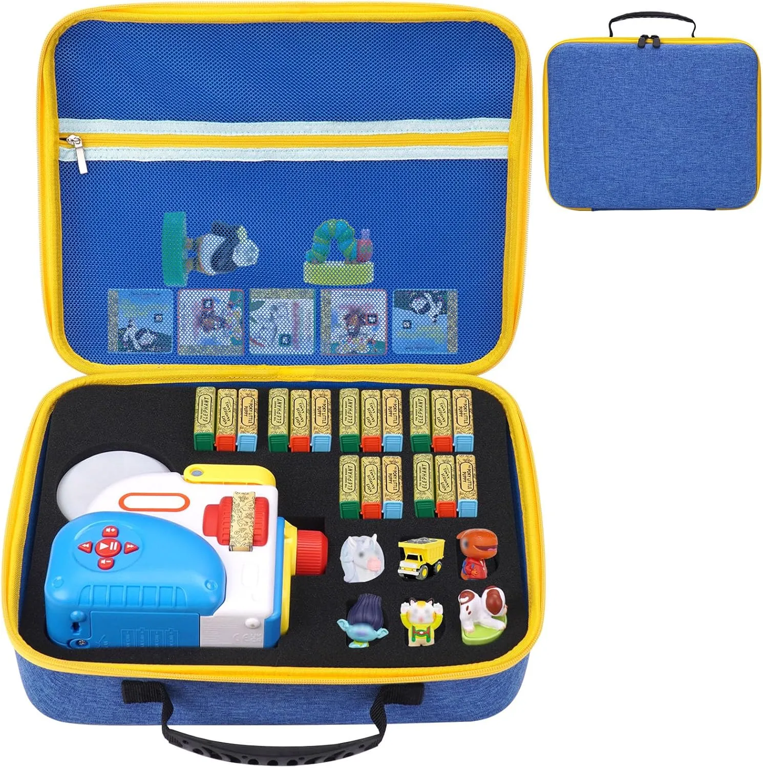 Audio practicable Play and Character Collection Toddler Toys Gifts Travel Box (Only Case) (Blue) MGZNMTY Storage Case Compatible with Little Tikes Story Dream Machine Books for Kids, Storybook Projector 