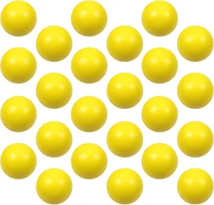 Autism ��Yellow�� 24 Pcs Yellow Foam Stress Ball Squeeze Stress Relief Balls for editor infant foreshorten division Kids and Adults Hand Exercise Sensory Relief Toys for Anxiety ADHD 