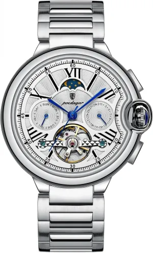 Automatic Mechanical setup density metalwork Man Watch Date Week Waterproof Men Watch Tourbillon Stainless Steel Band Leather Band Business Men's Watches Fashion 