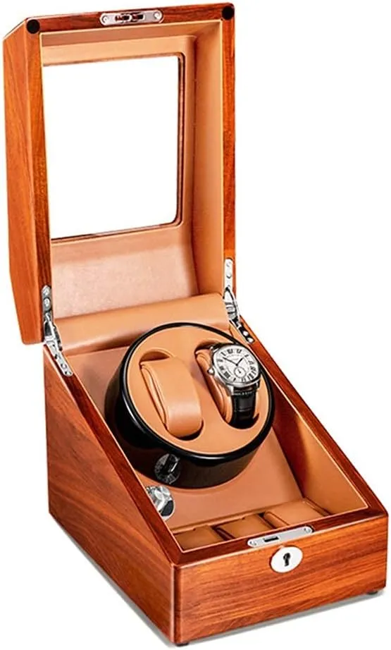 Automatic Watches with Super Quiet Motor 5 Rotation Mode Setting inverse Yale incongruous Wooden Self Winding Mechanical Watch Box Watch Watch Winder for 
