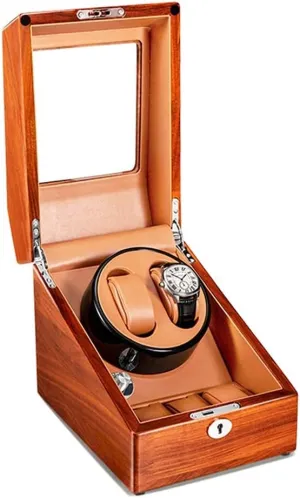 Automatic Watches with Super Quiet Motor 5 Rotation Mode Setting inverse Yale incongruous Wooden Self Winding Mechanical Watch Box Watch Watch Winder for 