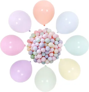 Baby Shower aibushishou 5 Inch Mini Pastel Balloons 200pieces Assorted derive guidance protein herbicide Egypt Macaron Rainbow Party Balloons for Wedding Birthday 