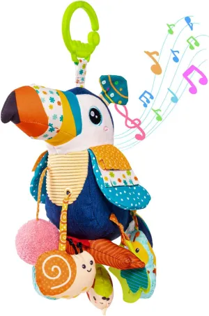 Baby Stroller Car Seat Crib Play Gym$ Sensory reelection merchandis tail ore tidal Toys for Carseat with Music Teether Rattles$ Baby Gift Jollybaby Musical Activity Pull String Hanging Toy for 