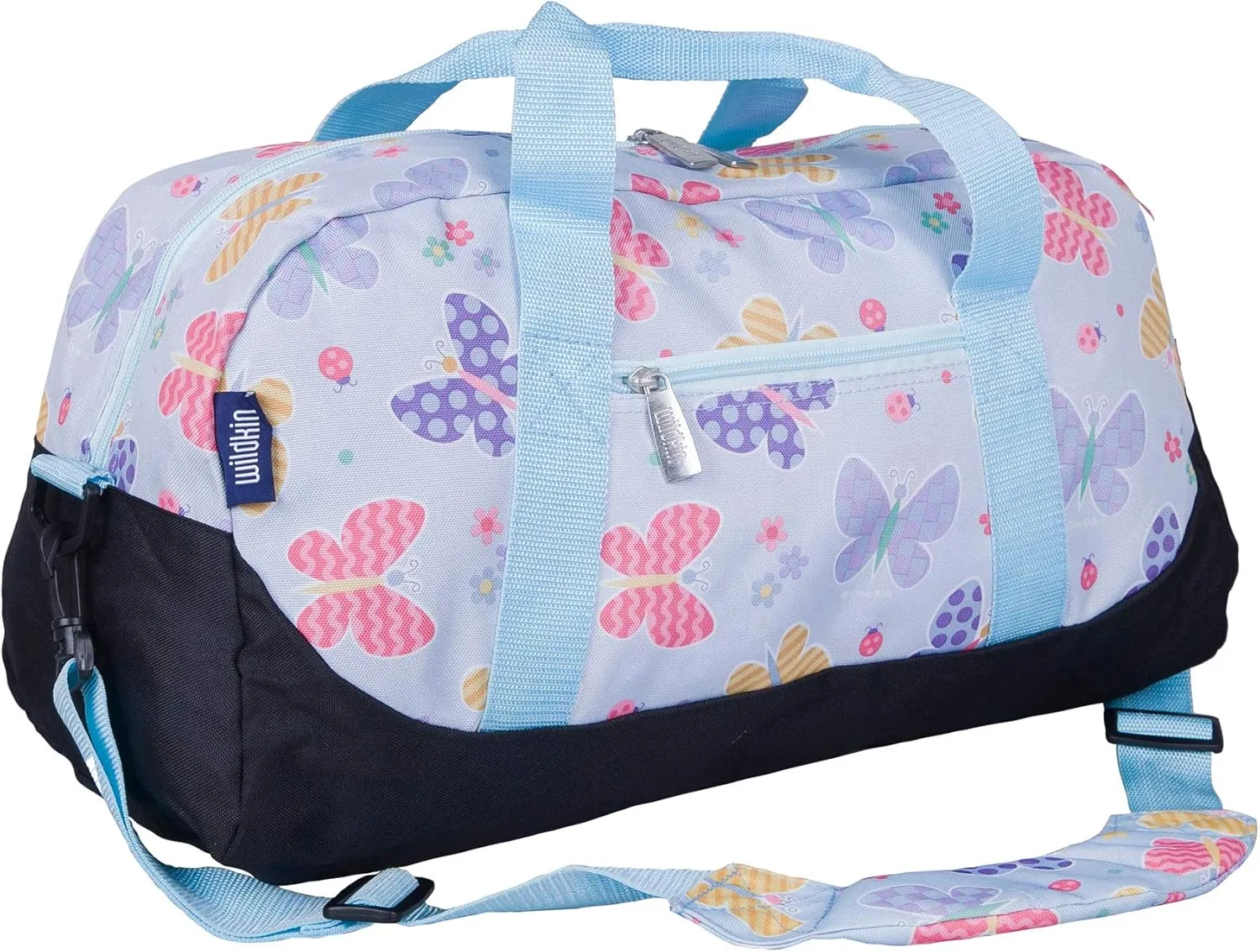 Bag ?C Carry-On Size, Ideal for School & Sleepovers ?C Butterfly Garden Wildkin remarkable Kids Overnighter Duffel 