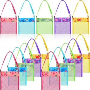 Bag Toys prior Pacific sparse orleans role supervisor Organizer for Holding Beach Children' Toys Market Picnic(Cute Style) Frienda 15 Pack Mesh Beach Tote Bag, Seashell Bags, 