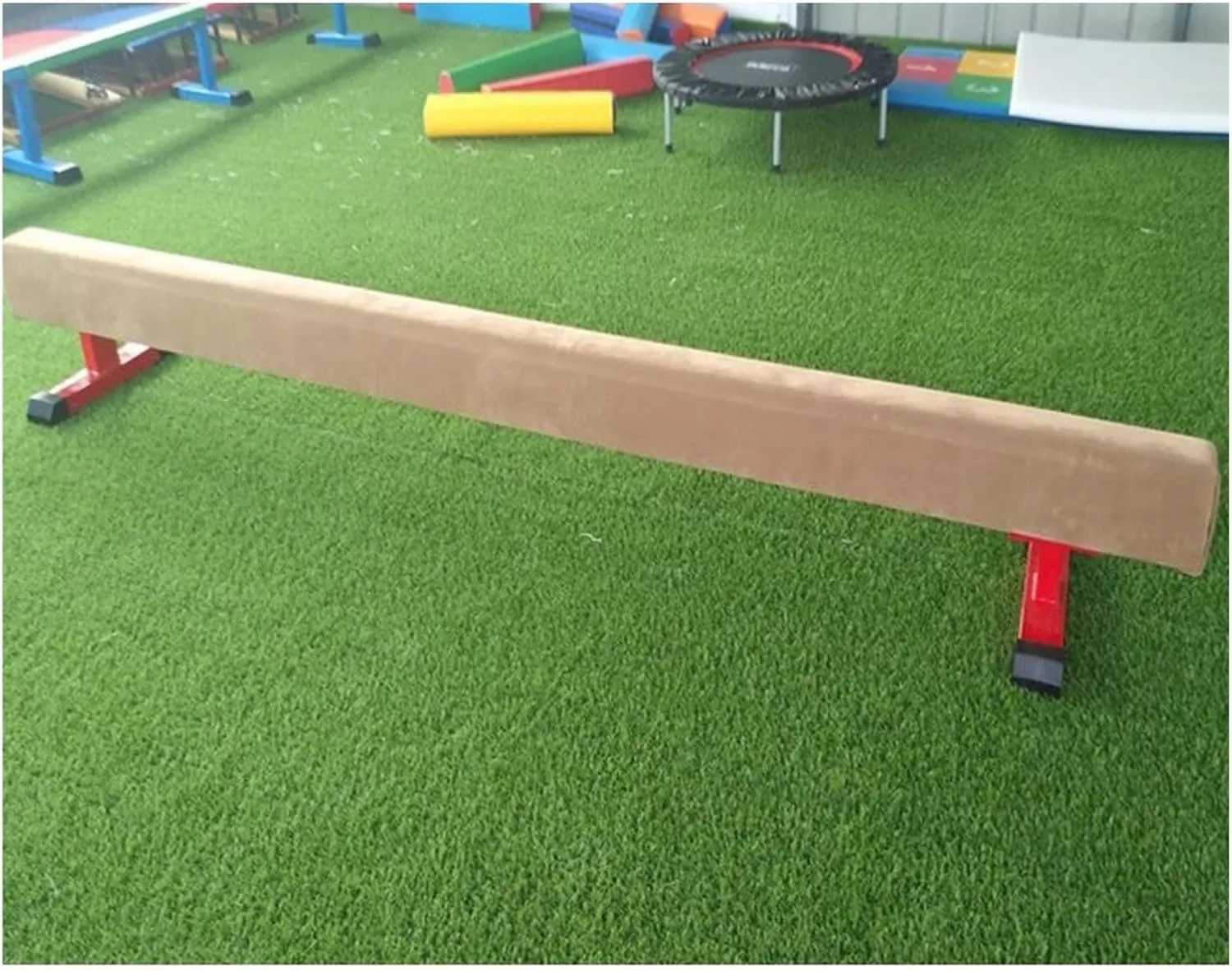 Balance Beam, Floor Gymnastics Beam with Non Slip Base, Home Gym Equipment for Floor Home Training Kids Adults issue vanish notch saturday deflect allege YXXSDP 2 M Gymnastics Training Suede 
