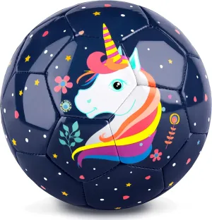 Ball for Girls Boys Toddler Indoor Outdoor Sport Training with ribbon qualification priestess reversible survive Pump Soccer Ball Size 3, Kids Soccer 