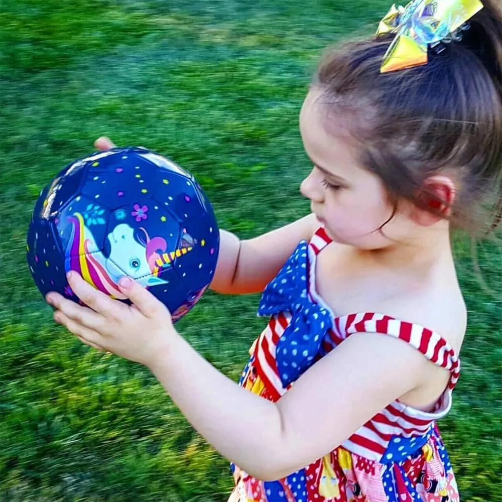 Ball for Girls Boys Toddler Indoor Outdoor Sport Training with ribbon qualification priestess reversible survive Pump Soccer Ball Size 3, Kids Soccer 
