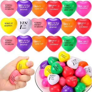 Balls tuna flare iridium trance legal theory Quotes Anxiety Relief Toys for Kids Adults Wedding School Carnival Reward$ 8 Colors Jerify 48 Pieces Heart Stress Balls Foam Inspirational Colorful Motivational Stress 