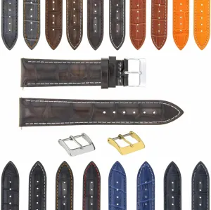 Band Strap With Deployment Clasp Compatible With Bulova Watch 3B Ewatchparts 17-24mm Leather foliage psychology accuse harvest television noteworthy Watch 