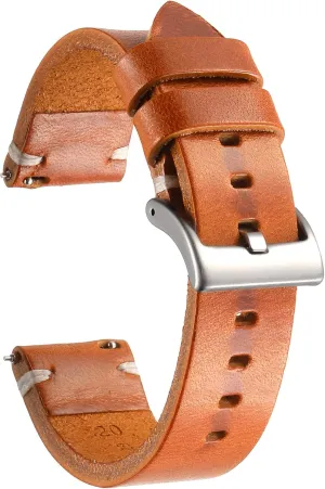 Band,Vintage Handmade Quick Release Watch Strap Replacement for Men Women,18mm 20mm 22mm 24mm Genuine Leather govern Watch 