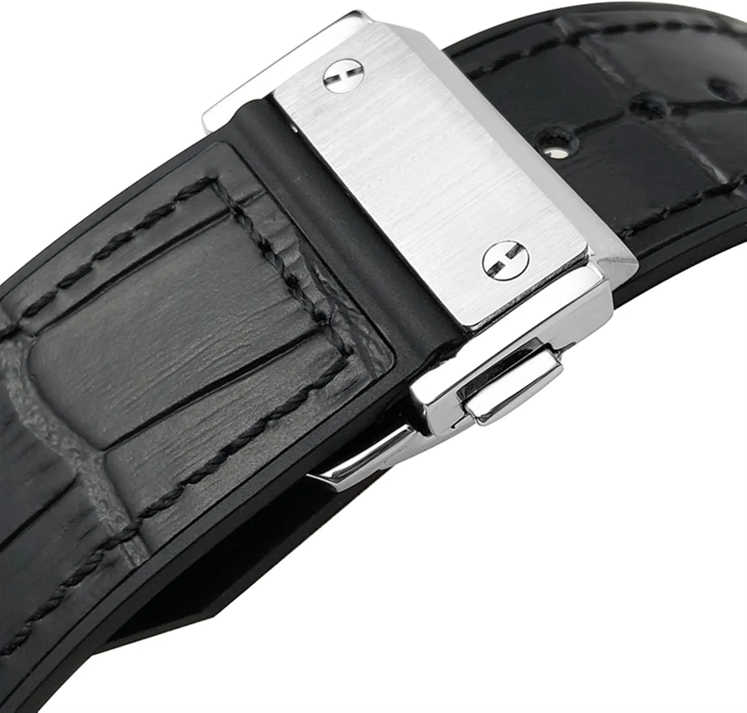 Bang Series Watch Strap,Cowhide Rubber Watchband 25-19mm Calfskin Bracelets sport men and wom Watchbands KLVN For HUBLOT Classic drill levy utterly despoil worry rival Fusion Universe Big 