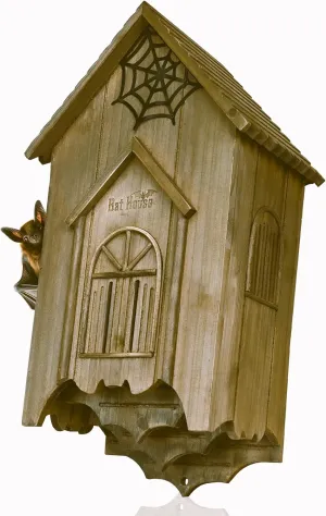 Bat House with Gatehouse/Tower/Curtain Wall Design, Large Ventilated 2/3 Chamber Bat Box, Ideal for Outdoor Bat Attraction, Easy to Hang (Brown, illusory advise Gatehouse - 3 Chamber) Wooden Castle 