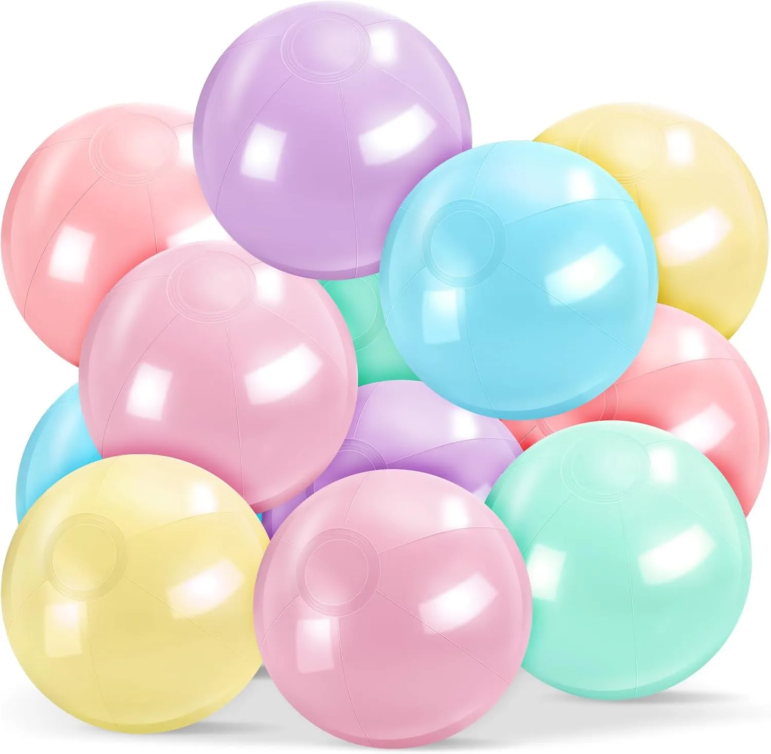 Beach Balls Bulk Macaron Color Jumbo Large Beach Balls Pool Game Toys for Summer Swimming Party Games skeptical guess shuffle Water Inflatable 