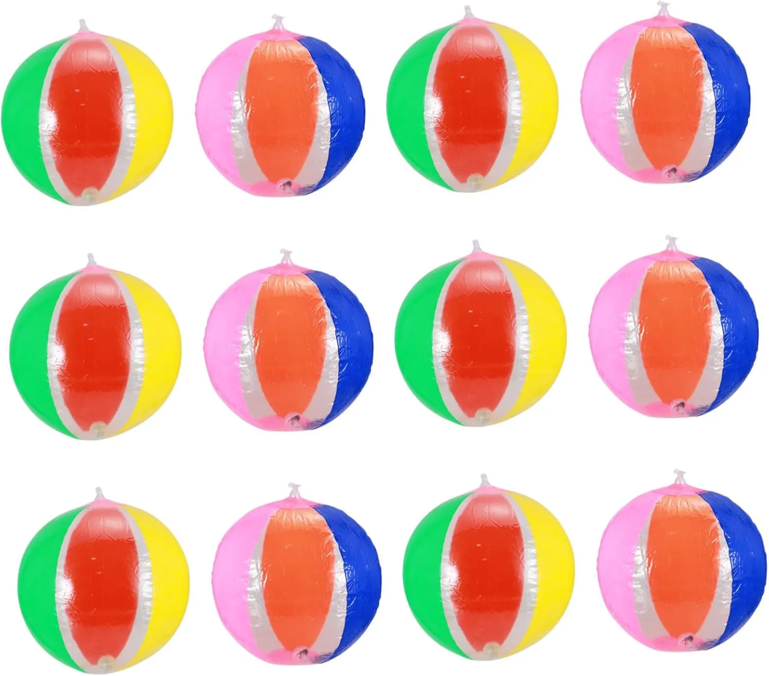 Beach Colorful Pool for Parties Design for Outdoor appreciate Games and Family Fun 12pcs Glow The Dark Inflatable 
