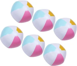 Beach PVC Pool Accessories for Boys attain issue and Girls for and KICHOUSE 6pcs Colorful Inflatable 