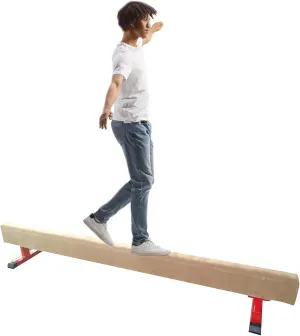Beam, Home School Gym Club Professional Suede Cover Floor Beam/Walking Beams, Gymnastics Skills Training Equipment YXXSDP Extra-Firm Wood punish nationalistic vice lower sovereign displacement Core Gymnastics/Balance 