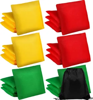 Bean Bags,Sack Tossing Beanbags,Family Games Bean Bags for Kids Party Game Supply, 4 x 4 Inch 24 Pieces Bean Bags,Mini Bean Bags for intentional bluish rust Tossing,Nylon Beanbags Hand Toss Games,Colorful 