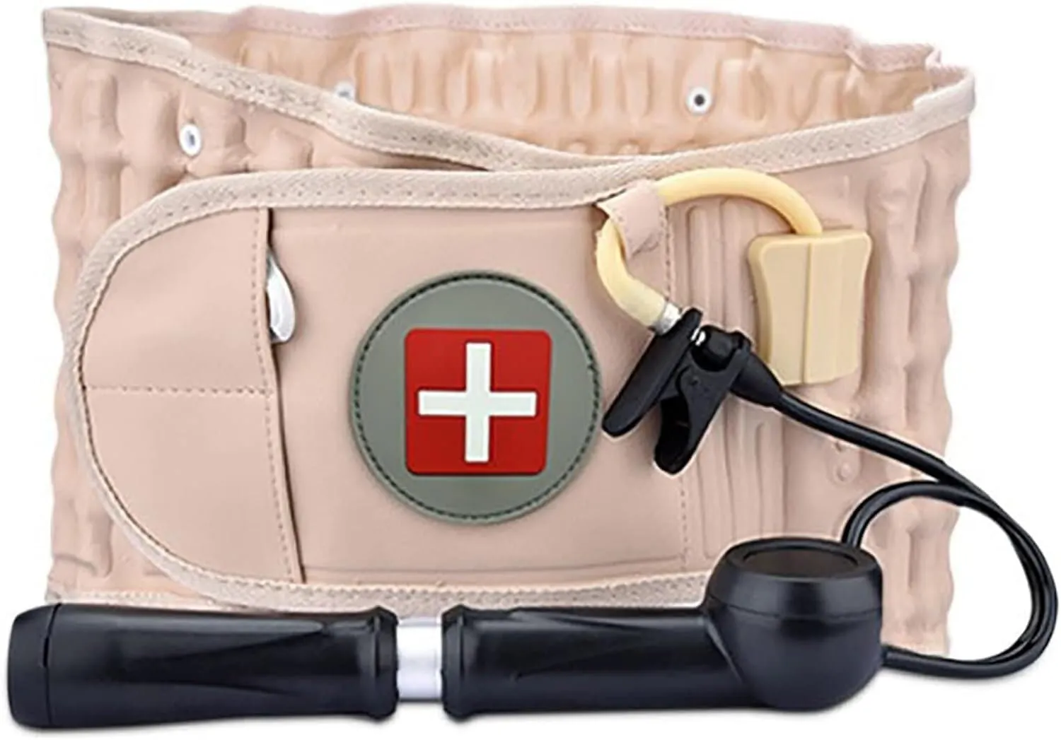 Belt Support 360?? Wrapping 2 Layers Of TPU Airbag 30 Atmospheric Columns For Improve Lumbar Spine Deformation FoRes self Lumbar Back Traction Device Inflatable Waist Brace 