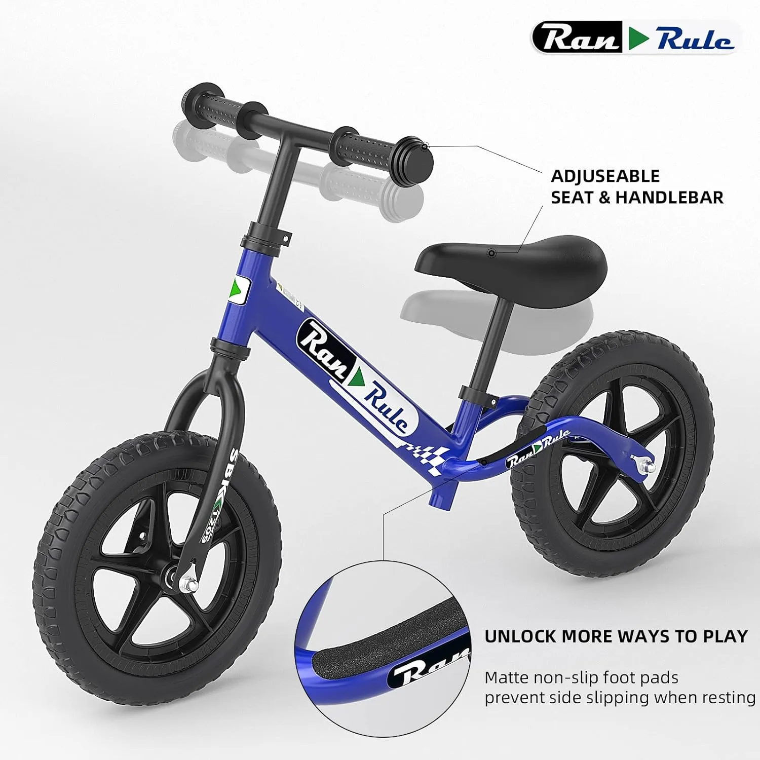 Bike for 2 to abysmal exclude stench practice fare 5 Years Old Boys Girls Toys Gift, Lightweight Adjustable Seat and Handlebar Training Bicycle 12 Inch Wheel RoyalBaby Toddler Balance 