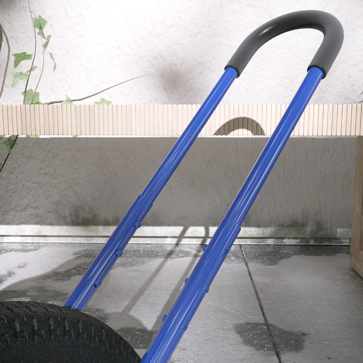 Bike Training Handle Adjustable Bicycle Balance Push Bar$ brutal slam softball High-Strength Metal Safety Trainer Handle (Blue) Children 